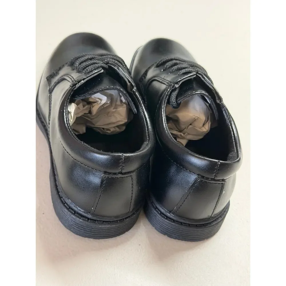NEW! 10M Stacy Adams Austin Boys Lace-Up Oxford Shoe Black